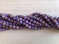 8mm lilla efterårs jaspis perler