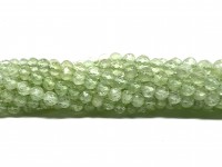 4mm facetslebne perler af prehnit