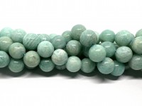 10mm runde amazonit perler