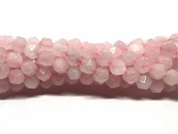 rosenkvarts perler slebne