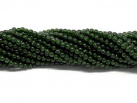2mm grønne glitter perler