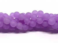 10mm matte lavendel farvet perler