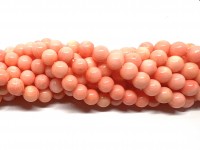 8mm pink koral perler