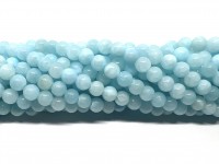 6mm lys turkise perler