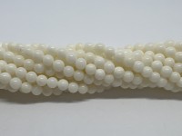 4mm hvide koral perler