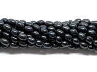 sorte risformede ferskvandsperler