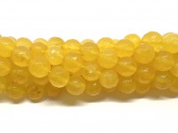 10mm facetslebne gule perler