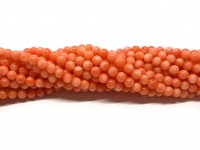 4mm orange koral perler