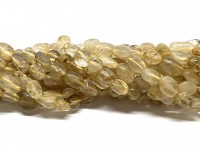 polerede nuggets perler af gylden rutilkvarts