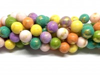 12mm perler i blandede farver
