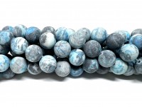 10mm matte turkis blå perler