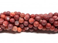 8mm røde agat perler