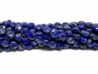 6mm facetslebne mønter af lapis lazuli