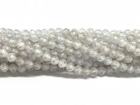 4mm facetslebne hvide kubisk zirkonia perler