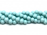 8mm mint blå perler