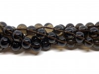12mm runde røgkvarts perler
