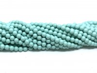 4mm mint blå perler
