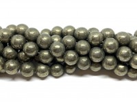 10mm runde pyrit perler