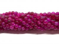 6mm runde pink perler