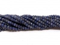 facetslebne rondeller af blå safir