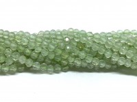3mm facetslebne perler af prehnit