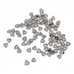 triangel miyuki spacer beads silver
