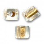 3mm miyuki cubes gold