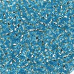 Miyuki seed beads 11/0 Silverlined Aqua