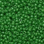 Miyuki seed beads 11/0 opaque luster green
