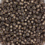 Miyuki Rocailles seed beads Duracoat 11/0 Silverlined Dyed Taupe (4250)