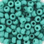 miyuki rocailles seed beads 6/0 OpaqueTurquoise Green