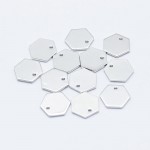 hexagon vedhæng sølv