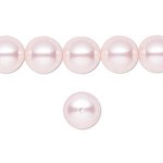 6mm lyserøde swarovski perler