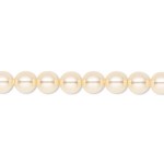 light gold Swarovski pearl 6mm