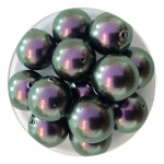 10mm swarovski pearls Iridescent purple