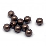 4mm swarovski pearls velvet brown