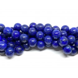 Lapis Lazuli, rund 14mm, hel streng