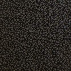 Miyuki Rocailles seed beads, 11/0 Black matte (401f) 