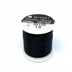Miyuki nylon sytråd 0,25mm, sort 50m