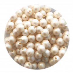 Swarovski® crystal pearl, 4mm rund, Pearlescent White, 10 stk