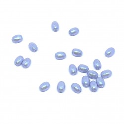 Swarovski crystal pearl, Iridescent Dreamy Blue, 4x3mm risformet, 10 stk