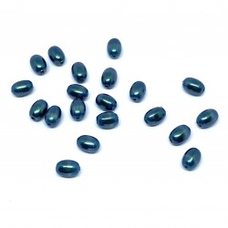 Swarovski crystal pearl, Iridescent Tahitian, 4x3mm risformet, 10 stk