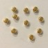 5mm guldbelagte perler, 10 stk