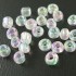 8/0 Glas seed beads, rainbow clear 2-3mm, 10g