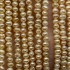 Fersken farvede ferskvandsperler, ca 3-3,5mm, hel streng