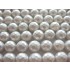 Hvid shell pearl, facetslebet rund 8mm