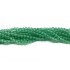 Grøn agat, rund 3mm, hel streng