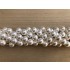Perle hvide shell pearl, rund 14mm, hel streng