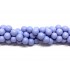 Lavendel farvet shell pearl, rund 8mm, hel streng