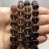 Røgkvarts, rund 12mm (A), 4 perler